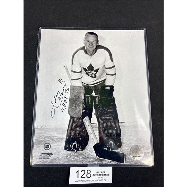 Toronto Maple Leafs HOF Goalie Johhny Bower Autographed Photo