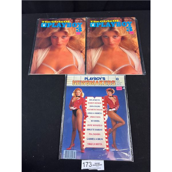 3 Special Edition Playboy Magazines 1978 & 1985 All Mint Condition