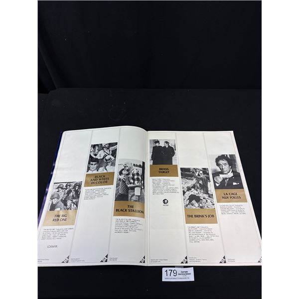 1979 Unite Artists Movie Release Promo Book Lot of Great Movies, Rocky II, Raging Bull, 007 Invasion