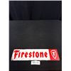 Image 1 : Firestone Vintage Style Reproduction Metal Sign 4" x 16"