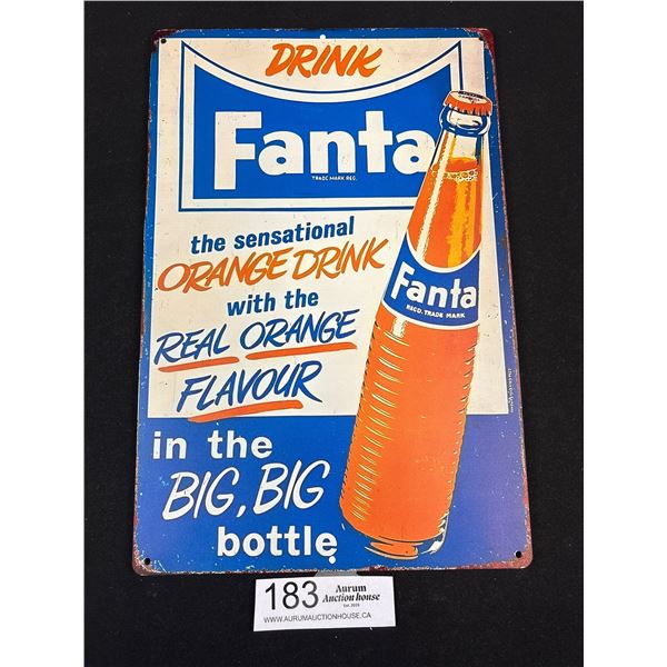 Fanta Orange Soda Vintage Style Reproduction Wood Sign Approx 8" x 12"