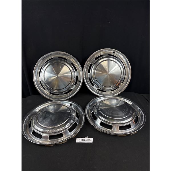 4 Vintage Foro Pinto Hubcaps 14"