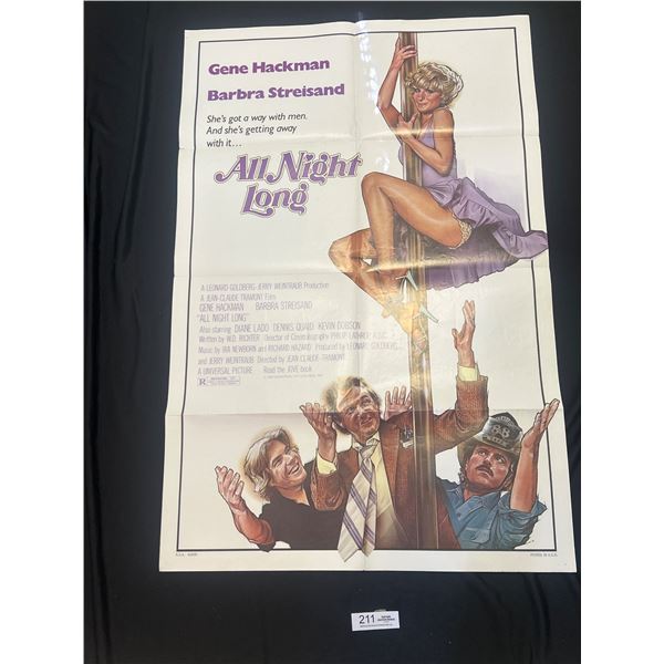 Original 1981 1-Sheet All Night Long Movie Poster