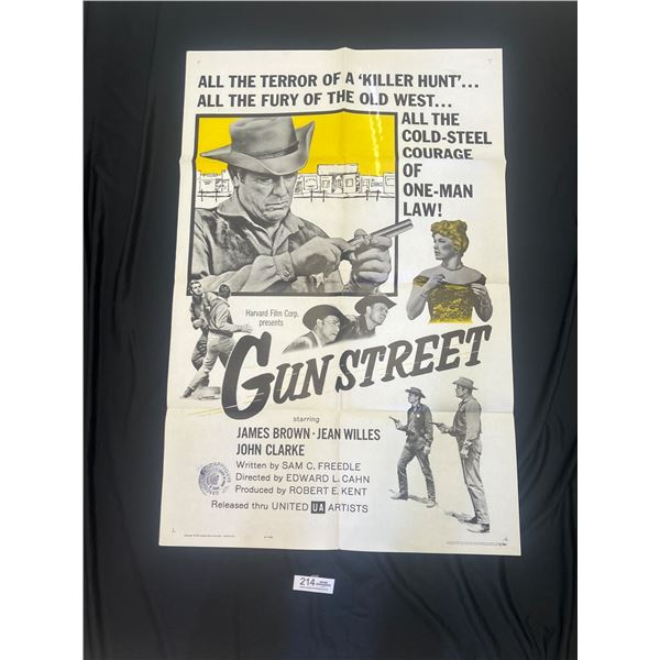 Original 1961 1-Sheet Gun Street Movie Poster