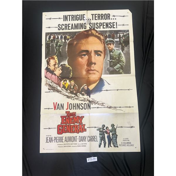 Original 1960 1-Sheet Enemy General Movie Poster