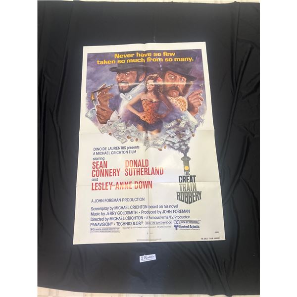 Original 1979 1-Sheet The Great Train Robbery Movie Poster