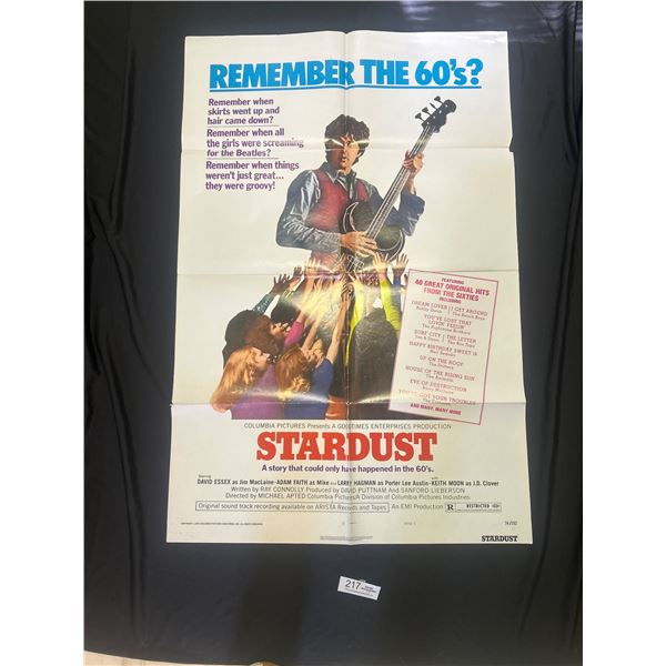 Original 1975 1-Sheet Stardust Movie Poster