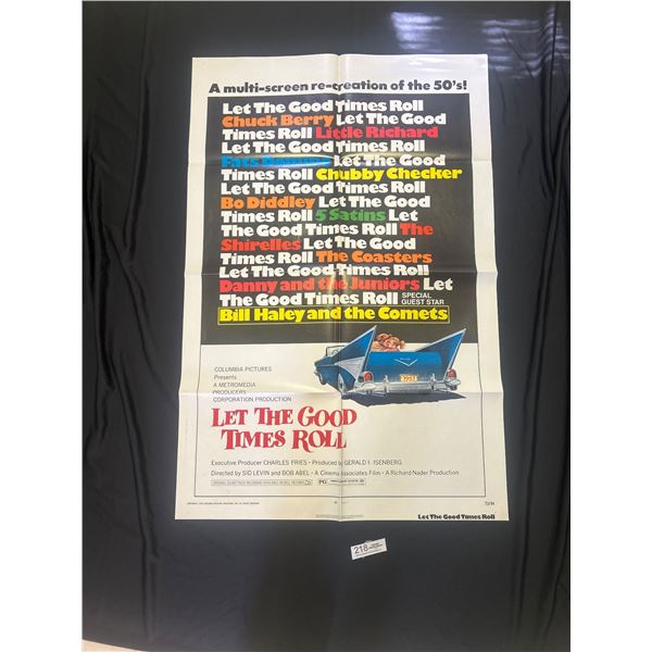 Original 1973 1-Sheet Let The Good Times Roll Movie Poster