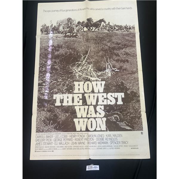 Original 1970 1-Sheet How The West Was Won Movie Poster