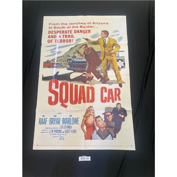 Original 1960 1-Sheet Squad Car Movie Poster