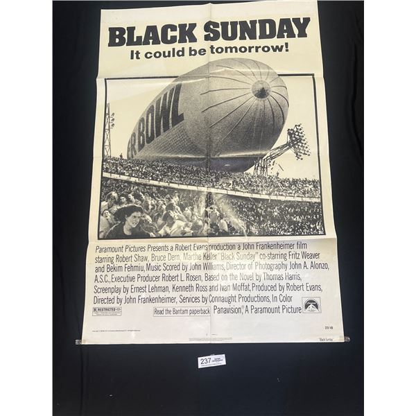 Original 1977 Black Sunday Movie Poster
