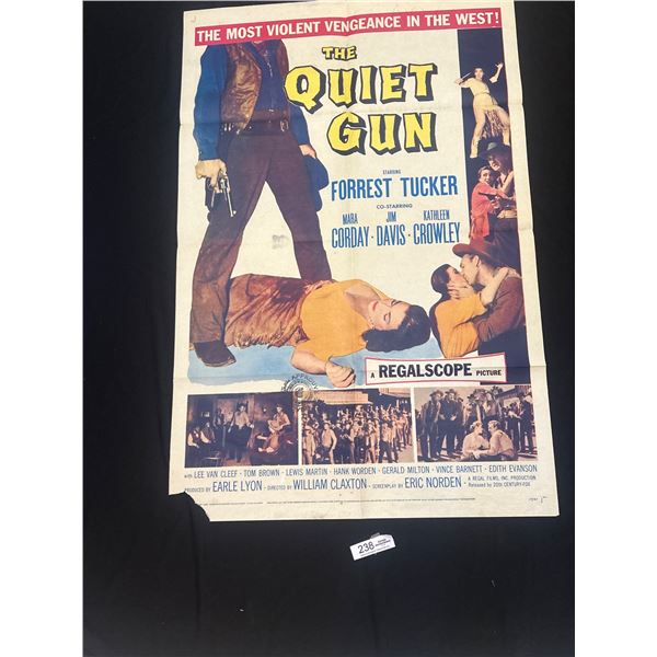 Original 1957 Quiet Gun Movie Poser