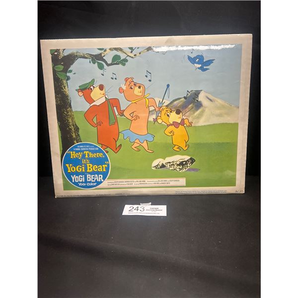 Original 1964 Lobby Card Hey There It's Yogi Bear Movie Poster