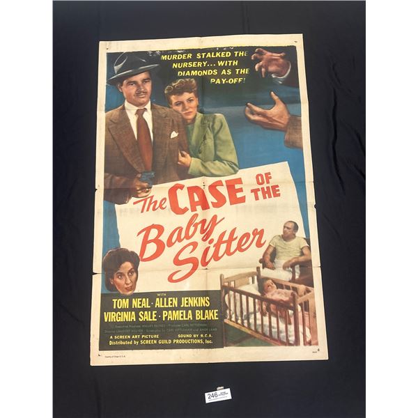 Original 1942 1-Sheet The Case of The Babysitter Movie Poster