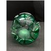 Image 3 : Pretty Vintage Signed Handblown Art Glass Vase
