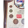 Image 2 : Professionaly Framed 11" x 13" British WW2 Coin Collection and Stamp Some Silver