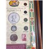 Image 3 : Professionaly Framed 11" x 13"1952 Canadian Coinage of Queen Elizabeth II with Silver Dollar 50c Pie