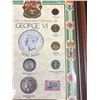 Image 3 : Professionaly Framed 11" x 13" Selected Canadian Coinage of George V 1910-1936 Silver Dollar 50c Pie