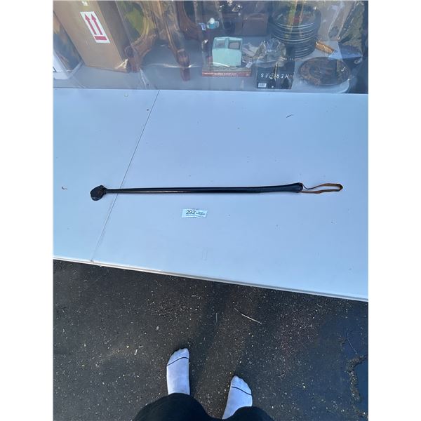 25" Long Vintage Leather Solid Horse Riding Crop