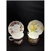 Image 10 : Lot of 15 Bone China Teacups and Saucers No Chips or Cracks