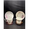 Image 4 : Lot of 15 Bone China Teacups and Saucers No Chips or Cracks