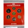 Image 2 : Great Britain 1985 Brilliant Uncirculated Set, Royal Mint Queen Elizabeth II 7-Coin Set, Spink Catal