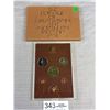 Image 1 : Great Britain 1974 Proof Set, Royal Mint with Medallion Queen Elizabeth II 6-Coin Set = 50 New Pence