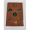 Image 2 : Great Britain 1974 Proof Set, Royal Mint with Medallion Queen Elizabeth II 6-Coin Set = 50 New Pence
