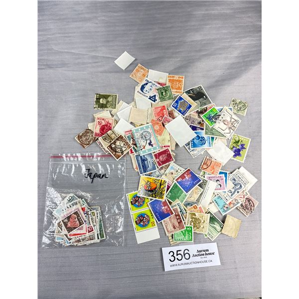 Bag of Japanese Postage Stamps