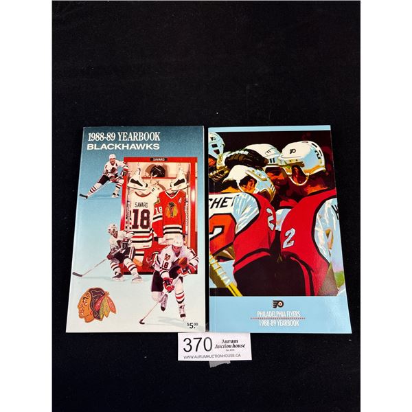 Lot of 2 1988-89 NHL Media Guides Blackhawks/Fylers