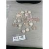 Image 1 : Genuine Rosequartz Stone Beads for a Long Necklace