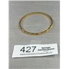 Image 1 : Gold Plated Raised Engraved Bangle Hand Made Unmarked