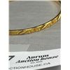 Image 2 : Gold Plated Raised Engraved Bangle Hand Made Unmarked