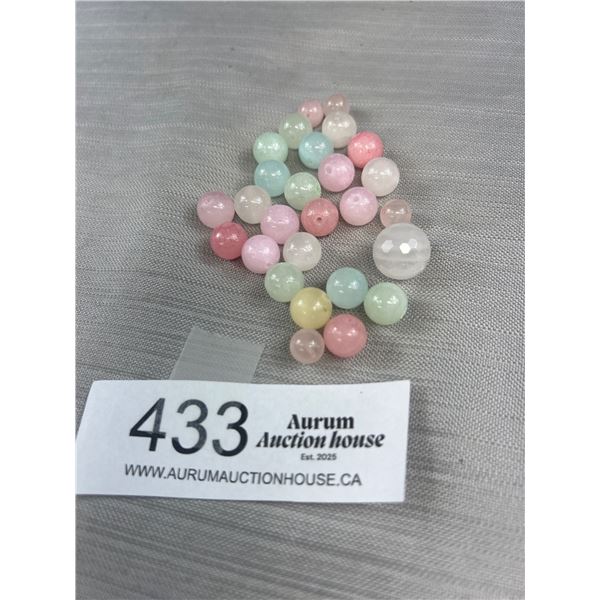 Semi Precious Stone Beads for a Bracelet or Anklet