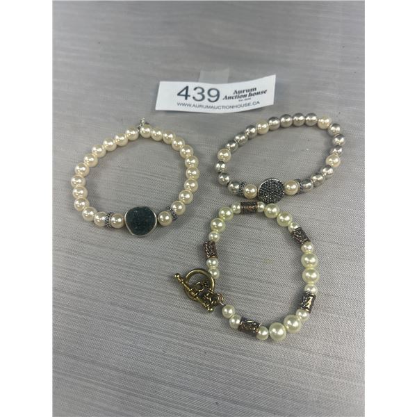 3 Vintage Pearl Necklaces