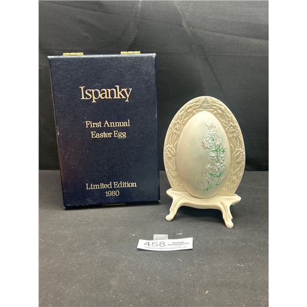 1980 Limited Edition Ispon Ky Goebel Porcelain Easter Egg