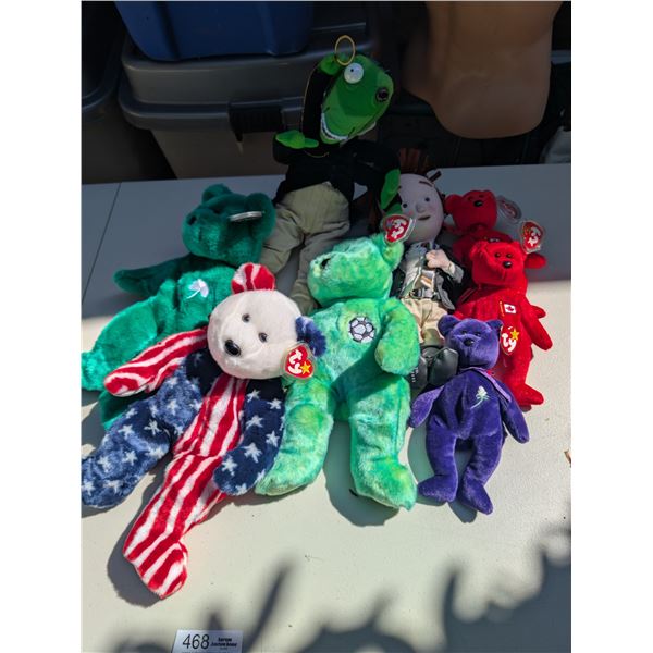 Nice Lot of Beanie Babies and Other Stuffies