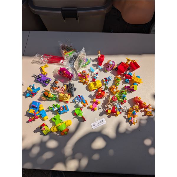 Large Bag of Vintage McDonald's Toys