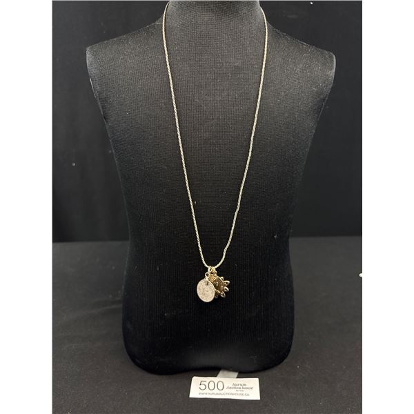 Vintage 925 Sterling Silver Chain (Long) w/ 3 Pendants