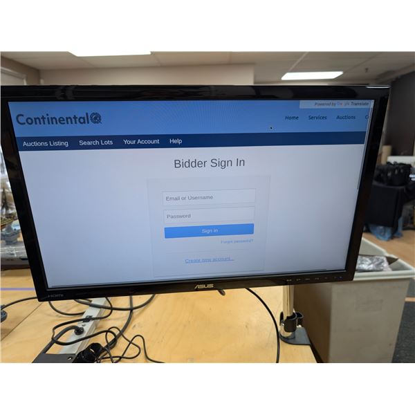 MONITEUR 24" ASUS SUR SUPPORT À PINCE