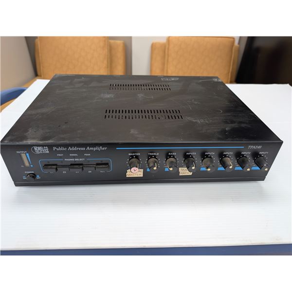 NORELCO TELECOM PUBLIC ADDRESS AMPLIFIER #TPA240