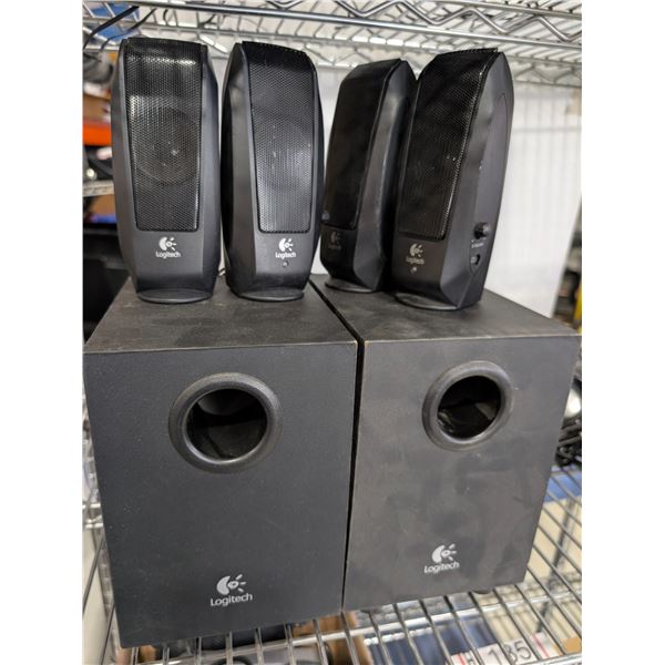LOT DE 2 ENSEMBLES LOGITECH 2.1 HAUT-PARLEURS D'ORDINATEUR