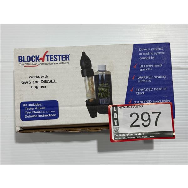 BLOCK TWSTER DETECTEUR DE FUITE DE COMBUSTION (POUR MOTEURS À ESSENCE ET DIESEL)