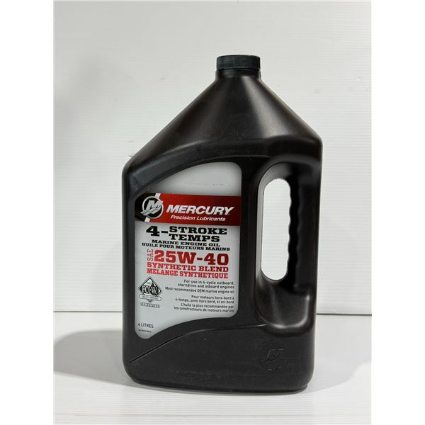 MERCURY HUILE MOTEUR SAE 25W-40 MELANGE SYNTHETIQUE 4L