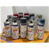 Image 1 : LOT DE 15 PEINTURES EN AEROSOL ASSORTIS