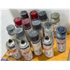 Image 2 : LOT DE 15 PEINTURES EN AEROSOL ASSORTIS