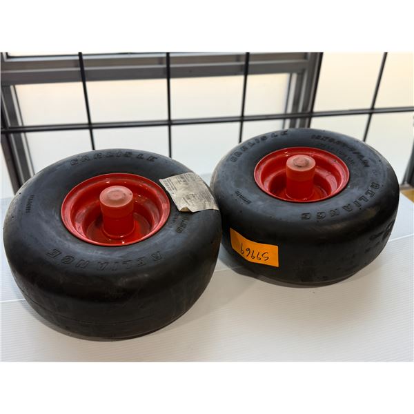 ENSEMBLE DE 2 ROUES DE TONDEUSE CARLISLE 15X6.00-6/4.50 (570 LOAD CAPACITY)