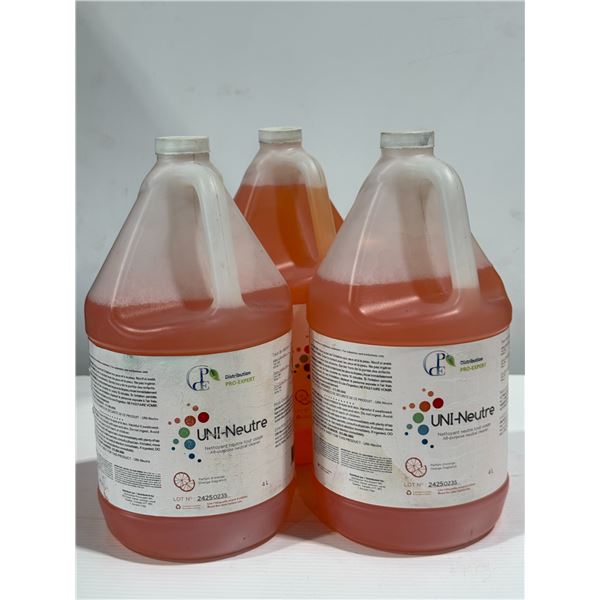 LOT DE 3 UNI-NEUTRE NETTOYANT NEUTRE 4L