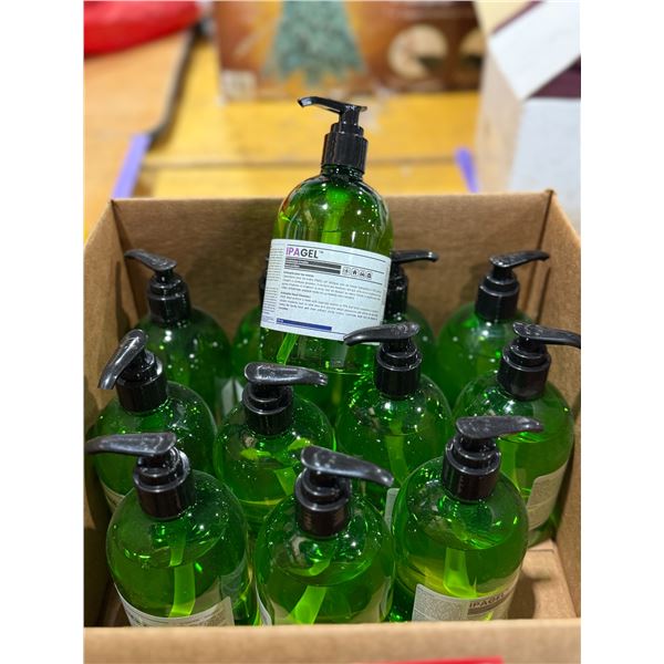 LOT DE 12 IPAGEL DESINFECTANTS POUR LES MAINS 375ML