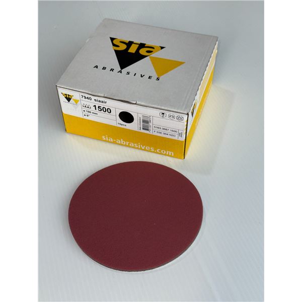 BOITE DE 10PCS SIA ABRASIFS 6"PADS